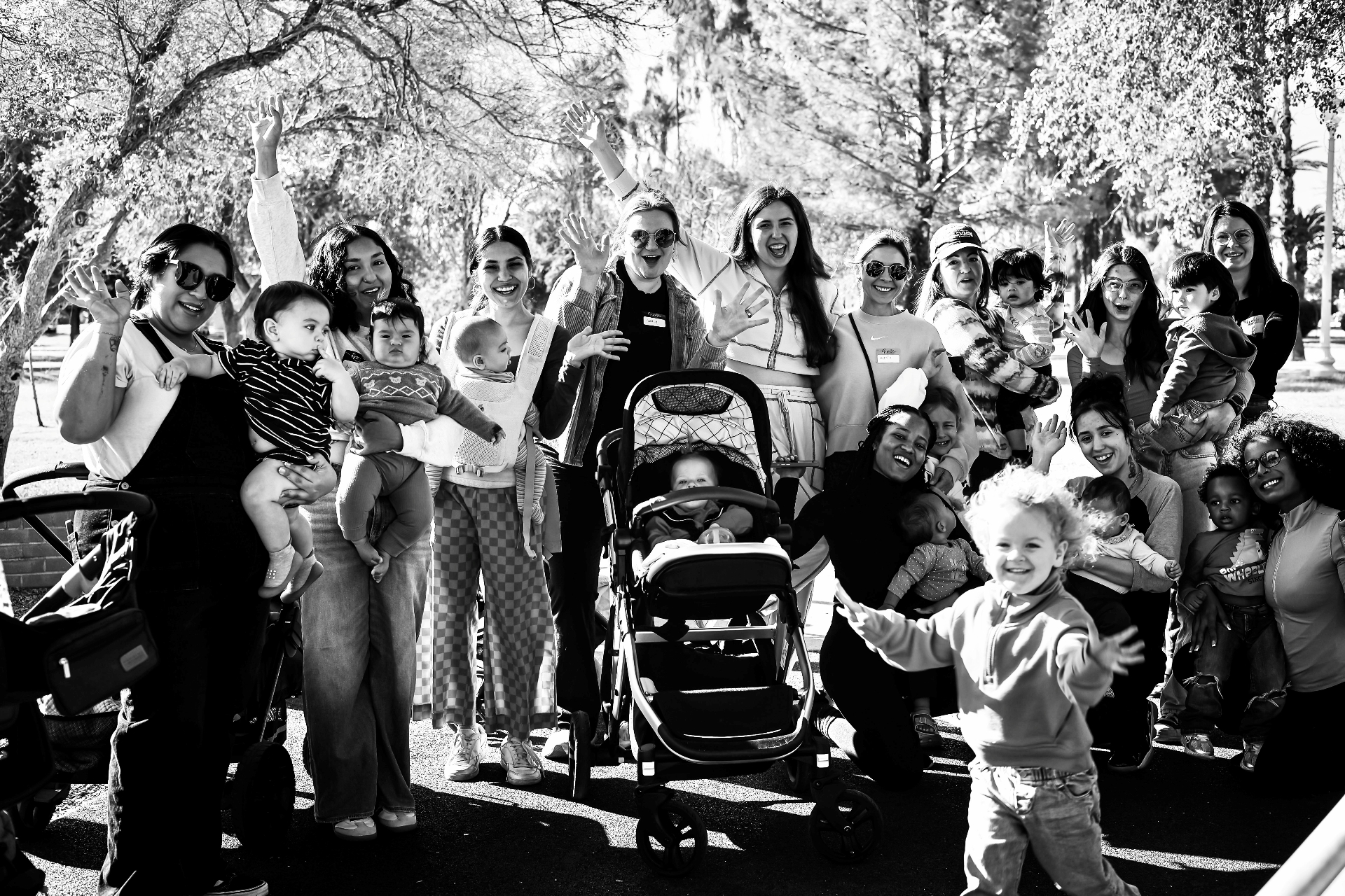 Group of moms & kids