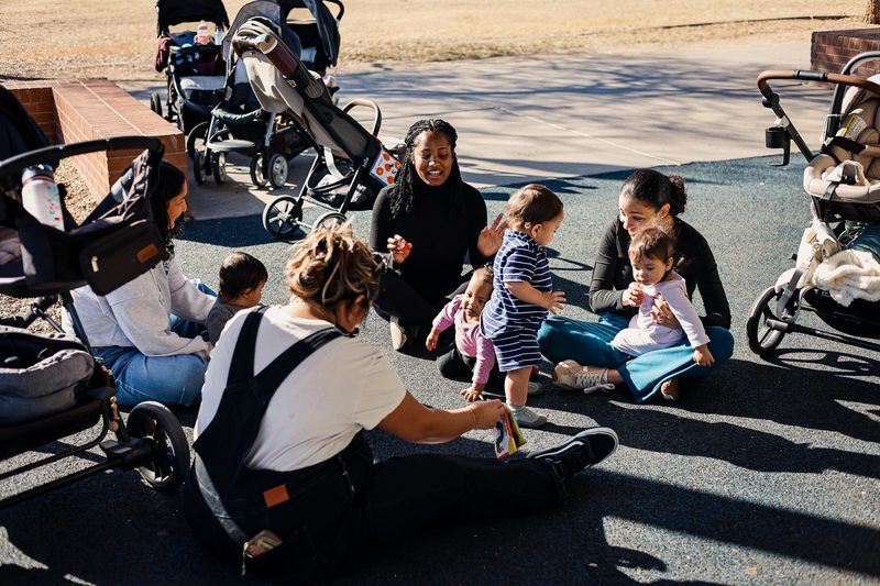 Group of moms & kids