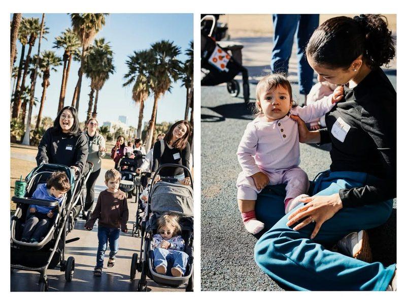 Stroller walk & baby